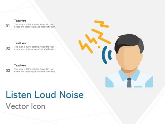 Listen Loud Noise Vector Icon Ppt PowerPoint Presentation Infographic Template Topics
