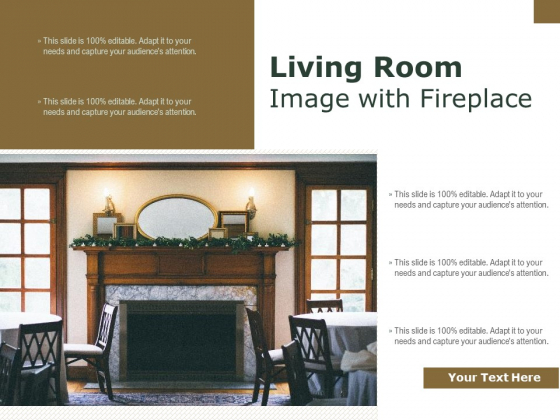 Living Room Image With Fireplace Ppt PowerPoint Presentation File Clipart PDF