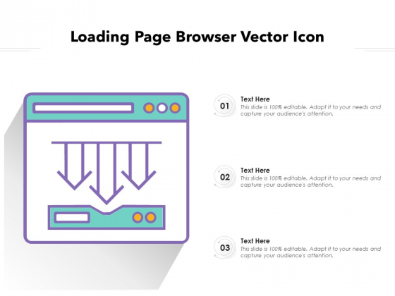 Loading Page Browser Vector Icon Ppt PowerPoint Presentation File Graphics Template PDF