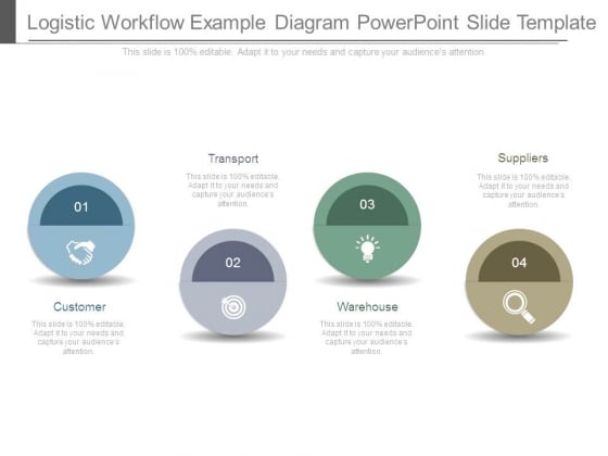 Logistic Workflow Example Diagram Powerpoint Slide Template Logistic Workflow Example Diagram Powerpoint Slide Template
