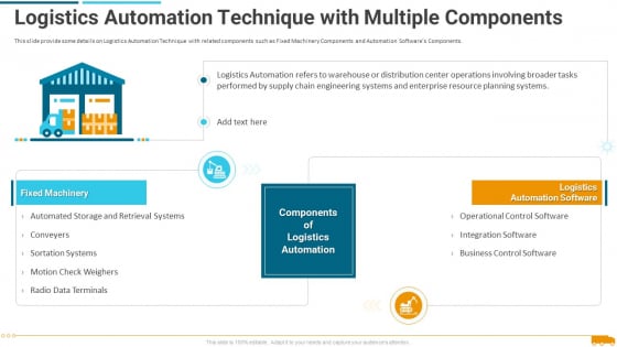 Logistics Automation Technique With Multiple Components Professional PDF Logistics Automation Technique With Multiple Components Professional PDF