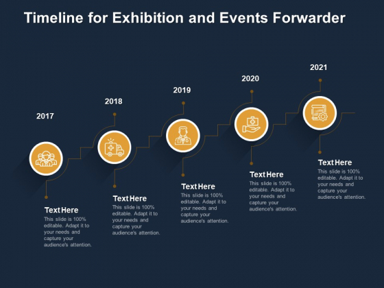 Logistics Events Timeline For Exhibition And Events Forwarder Ppt Styles Brochure PDF
