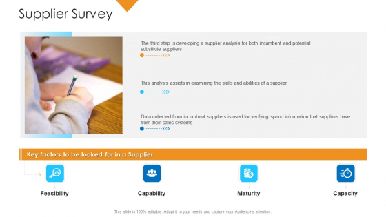 Logistics Management Framework Supplier Survey Infographics PDF