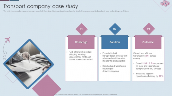 Logistics Shipment Company Profile Transport Company Case Study Icons PDF Logistics Shipment Company Profile Transport Company Case Study Icons PDF