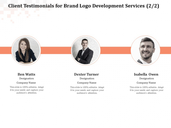 Logo Design Client Testimonials For Brand Logo Development Services Sample PDF Logo Design Client Testimonials For Brand Logo Development Services Sample PDF