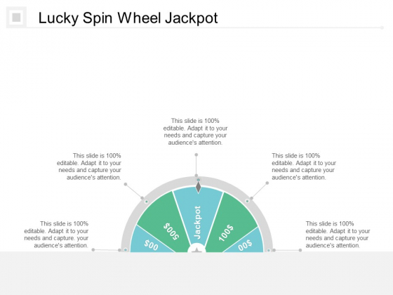Lucky Spin Wheel Jackpot Ppt PowerPoint Presentation Professional Themes Cpb