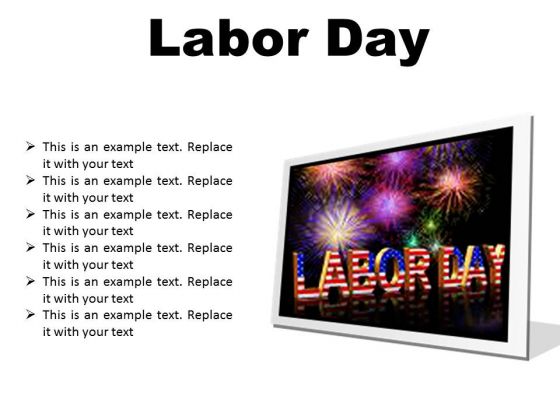 Labor Day Americana PowerPoint Presentation Slides F