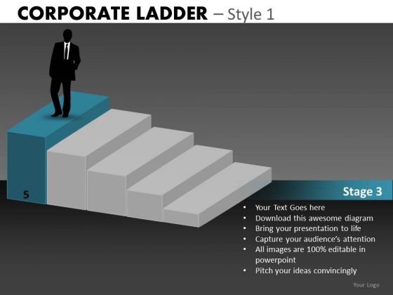 Land A Job Corporate Ladder PowerPoint Ppt Templates Land A Job Corporate Ladder PowerPoint Ppt Templates