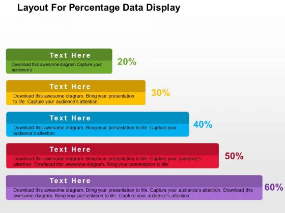 Layout For Precentage Data Display PowerPoint Template Layout For Precentage Data Display PowerPoint Template