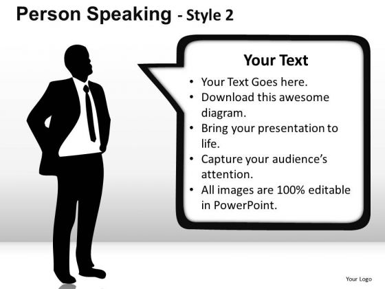 Leader Person Speaking PowerPoint Slides And Ppt Textboxes Leader Person Speaking PowerPoint Slides And Ppt Textboxes