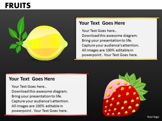 Lemon And Strawberries PowerPoint Templates Lemon And Strawberries PowerPoint Templates