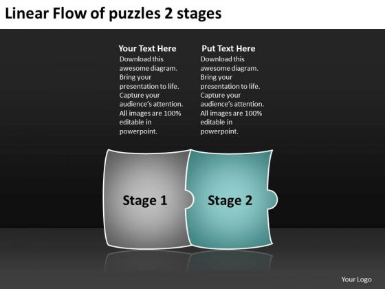 Linear Flow Of Puzzles 2 Stages Ppt Process Charts Examples PowerPoint Templates Linear Flow Of Puzzles 2 Stages Ppt Process Charts Examples PowerPoint Templates