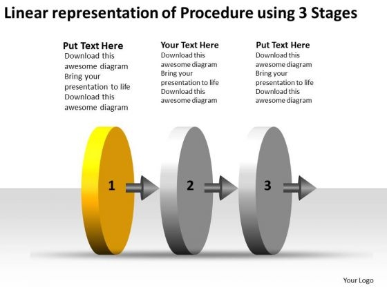 Linear Representation Of Procedure Using 3 Stages Wire Schematic PowerPoint Slides Linear Representation Of Procedure Using 3 Stages Wire Schematic PowerPoint Slides