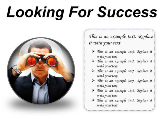 Looking For Success Business PowerPoint Presentation Slides C Looking For Success Business PowerPoint Presentation Slides C