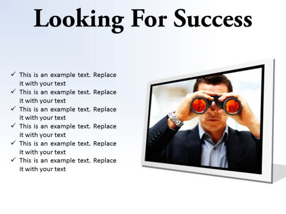 Looking For Success Business PowerPoint Presentation Slides F Looking For Success Business PowerPoint Presentation Slides F