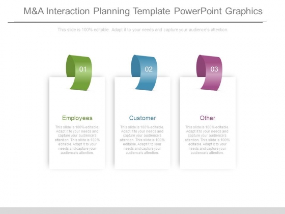 M And A Interaction Planning Template Powerpoint Graphics