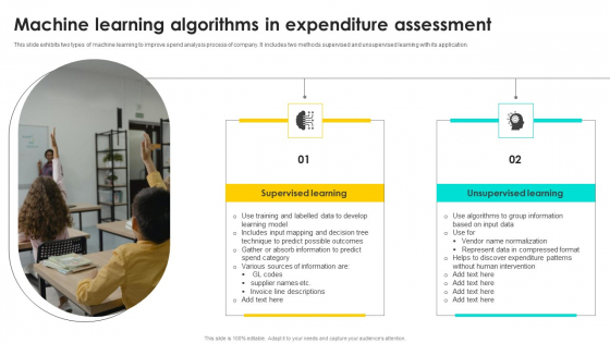 Machine Learning Algorithms In Expenditure Assessment Structure PDF