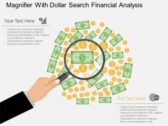 Magnifier With Dollar Search Financial Analysis Powerpoint Template Magnifier With Dollar Search Financial Analysis Powerpoint Template