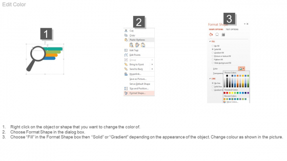 Magnifier With Four Options Tags Powerpoint Slides Magnifier With Four Options Tags Powerpoint Slides