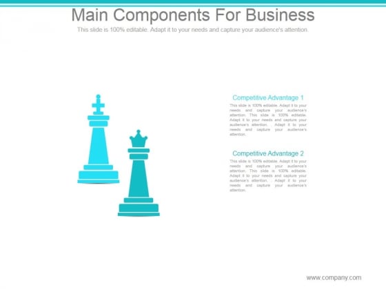 Main Components For Business Ppt PowerPoint Presentation Examples