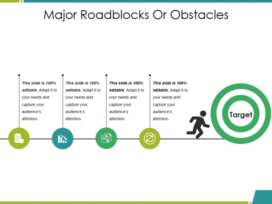 major roadblocks or obstacles ppt powerpoint presentation presentation aids