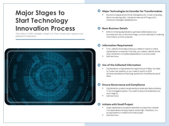 Major Stages To Start Technology Innovation Process Ppt PowerPoint Presentation Show Pictures PDF Major Stages To Start Technology Innovation Process Ppt PowerPoint Presentation Show Pictures PDF