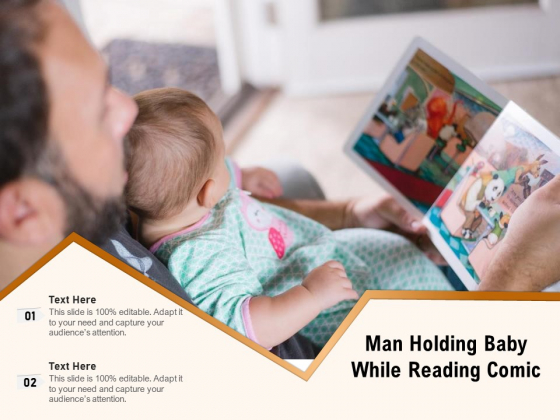 Man Holding Baby While Reading Comic Ppt PowerPoint Presentation Slides Ideas PDF Man Holding Baby While Reading Comic Ppt PowerPoint Presentation Slides Ideas PDF