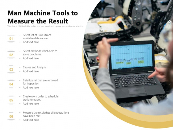 Man Machine Tools To Measure The Result Ppt PowerPoint Presentation File Visuals PDF Man Machine Tools To Measure The Result Ppt PowerPoint Presentation File Visuals PDF