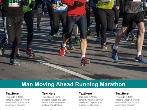 Man Moving Ahead Running Marathon Ppt PowerPoint Presentation Show Professional