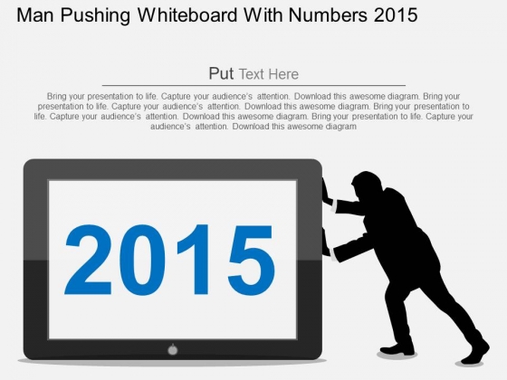 Man Pushing Whiteboard With Numbers 2015 Powerpoint Templates Man Pushing Whiteboard With Numbers 2015 Powerpoint Templates