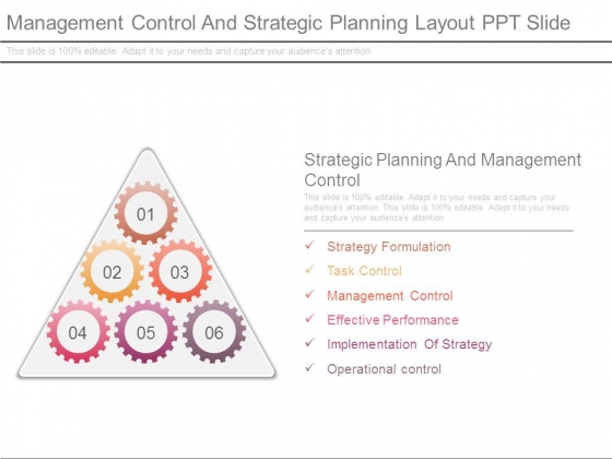 Management Control And Strategic Planning Layout Ppt Slide Management Control And Strategic Planning Layout Ppt Slide