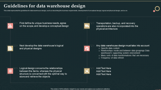 Management Information System Guidelines For Data Warehouse Design Introduction PDF