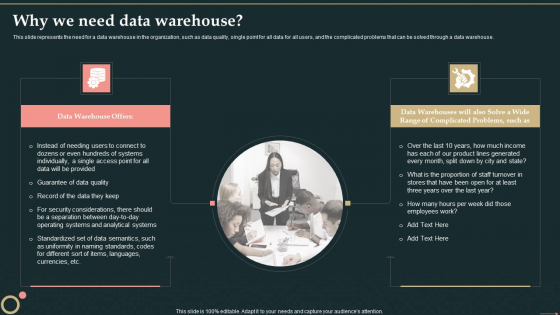 Management Information System Why We Need Data Warehouse Portrait PDF