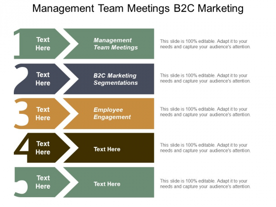 Management Team Meetings B2c Marketing Segmentations Employee Engagement Ppt PowerPoint Presentation Visual Aids Portfolio
