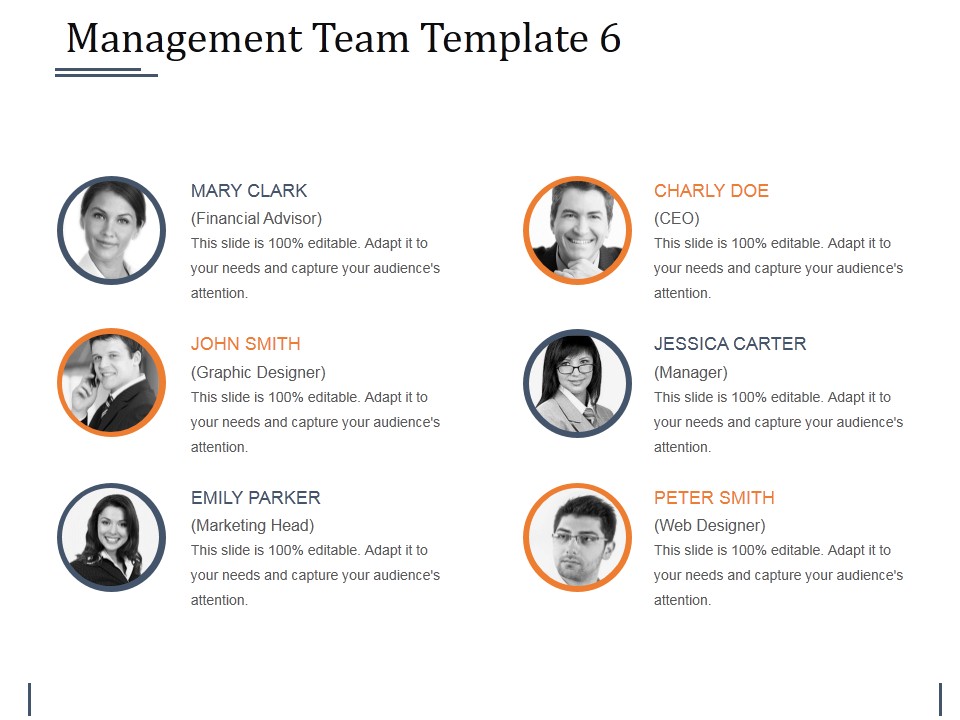 Management Team Template 6 Ppt PowerPoint Presentation Professional ...
