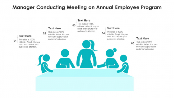 Manager Conducting Meeting On Annual Employee Program Ppt PowerPoint Presentation File Example Introduction PDF