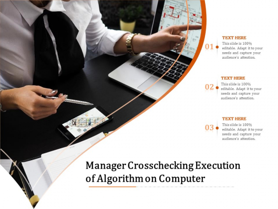 Manager Crosschecking Execution Of Algorithm On Computer Ppt PowerPoint Presentation File Background PDF Manager Crosschecking Execution Of Algorithm On Computer Ppt PowerPoint Presentation File Background PDF