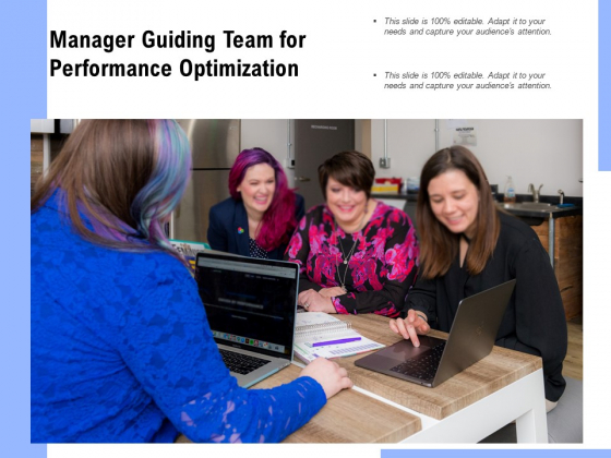 Manager Guiding Team For Performance Optimization Ppt PowerPoint Presentation Gallery Display PDF Manager Guiding Team For Performance Optimization Ppt PowerPoint Presentation Gallery Display PDF
