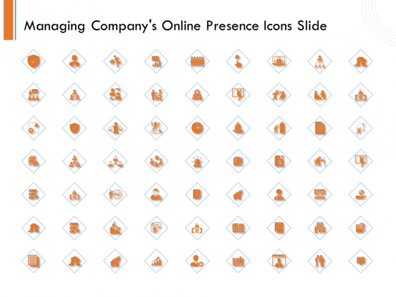 Managing Companys Online Presence Icons Slide Icons PDF Managing Companys Online Presence Icons Slide Icons PDF