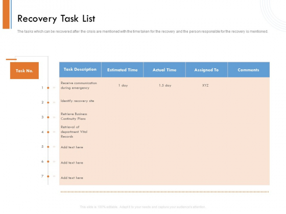 Managing Companys Online Presence Recovery Task List Clipart PDF Managing Companys Online Presence Recovery Task List Clipart PDF