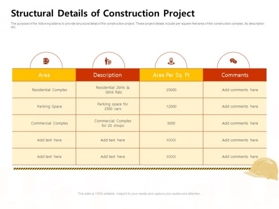 Managing Construction Work Structural Details Of Construction Project Ppt Infographic Template Slide Portrait PDF Managing Construction Work Structural Details Of Construction Project Ppt Infographic Template Slide Portrait PDF