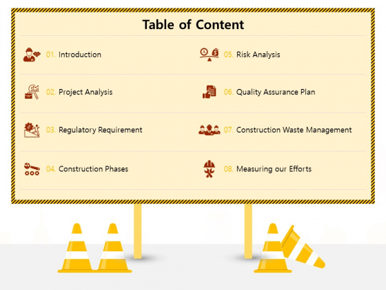 Managing Construction Work Table Of Content Ppt Professional Background Image PDF Managing Construction Work Table Of Content Ppt Professional Background Image PDF
