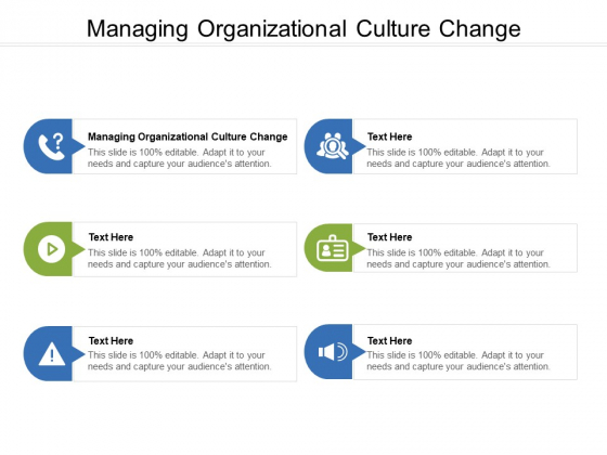 Managing Organizational Culture Change Ppt PowerPoint Presentation File Outfit Cpb