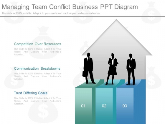 Managing Team Conflict Business Ppt Diagram