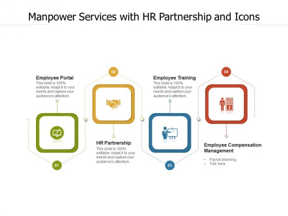 Manpower Services With HR Partnership And Icons Ppt PowerPoint Presentation Gallery Background PDF Manpower Services With HR Partnership And Icons Ppt PowerPoint Presentation Gallery Background PDF