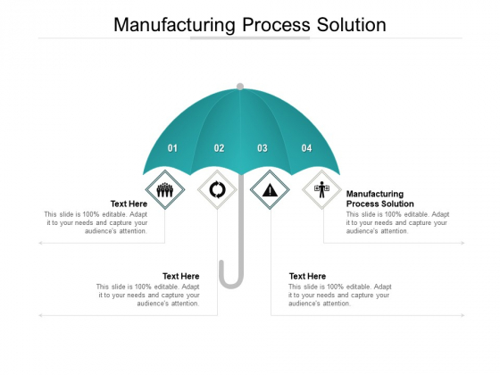 Manufacturing Process Solution Ppt PowerPoint Presentation Inspiration Cpb Pdf