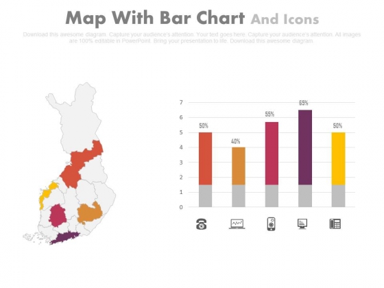 Map Diagram With Bar Graph And Icons Powerpoint Slides Map Diagram With Bar Graph And Icons Powerpoint Slides