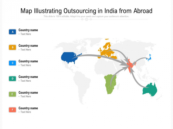 Map Illustrating Outsourcing In India From Abroad Ppt PowerPoint Presentation File Elements PDF Map Illustrating Outsourcing In India From Abroad Ppt PowerPoint Presentation File Elements PDF