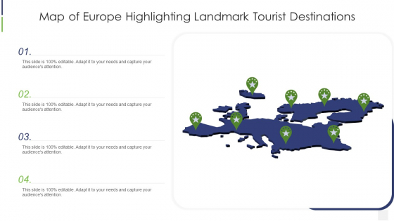 Map Of Europe Highlighting Landmark Tourist Destinations Rules PDF