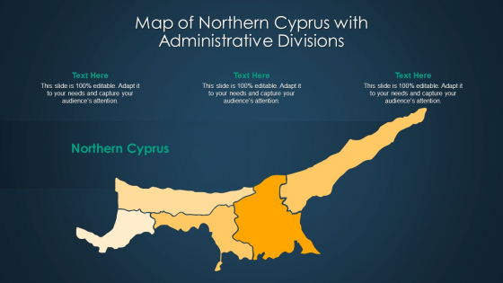 Map Of Northern Cyprus With Administrative Divisions Brochure PDF Map Of Northern Cyprus With Administrative Divisions Brochure PDF